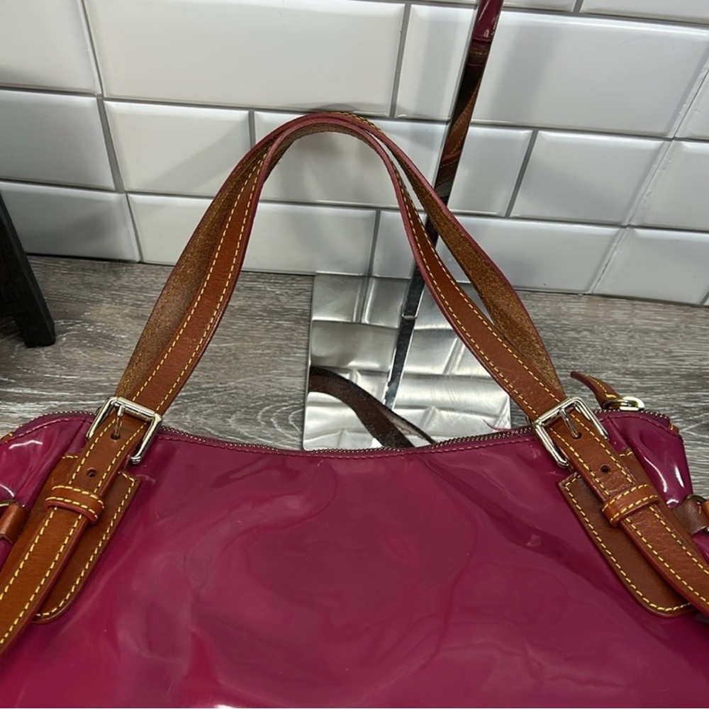 Dooney & Bourke Venus Nina Bag in Magenta! GUC! - Picture 9 of 12